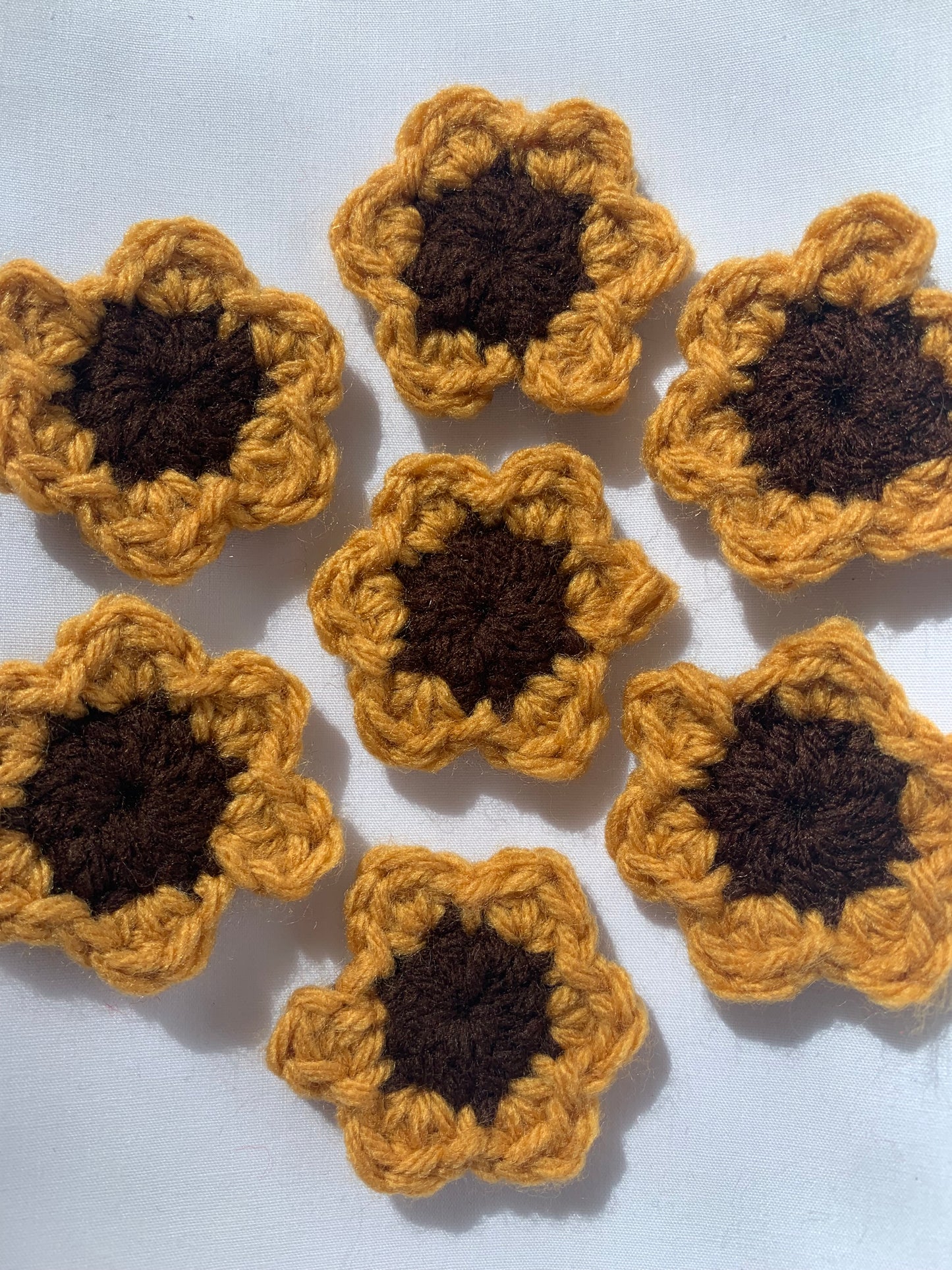 Crochet Flower Stickers