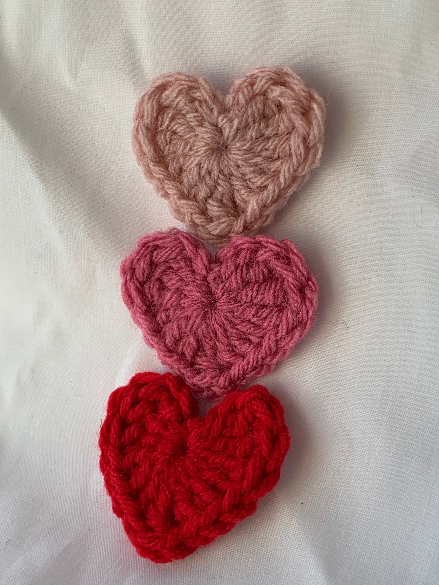Red Mini Heart Crochet Sticker
