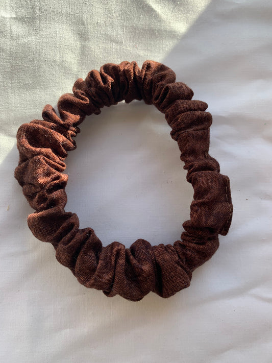 All Brown Mini Scrunchie