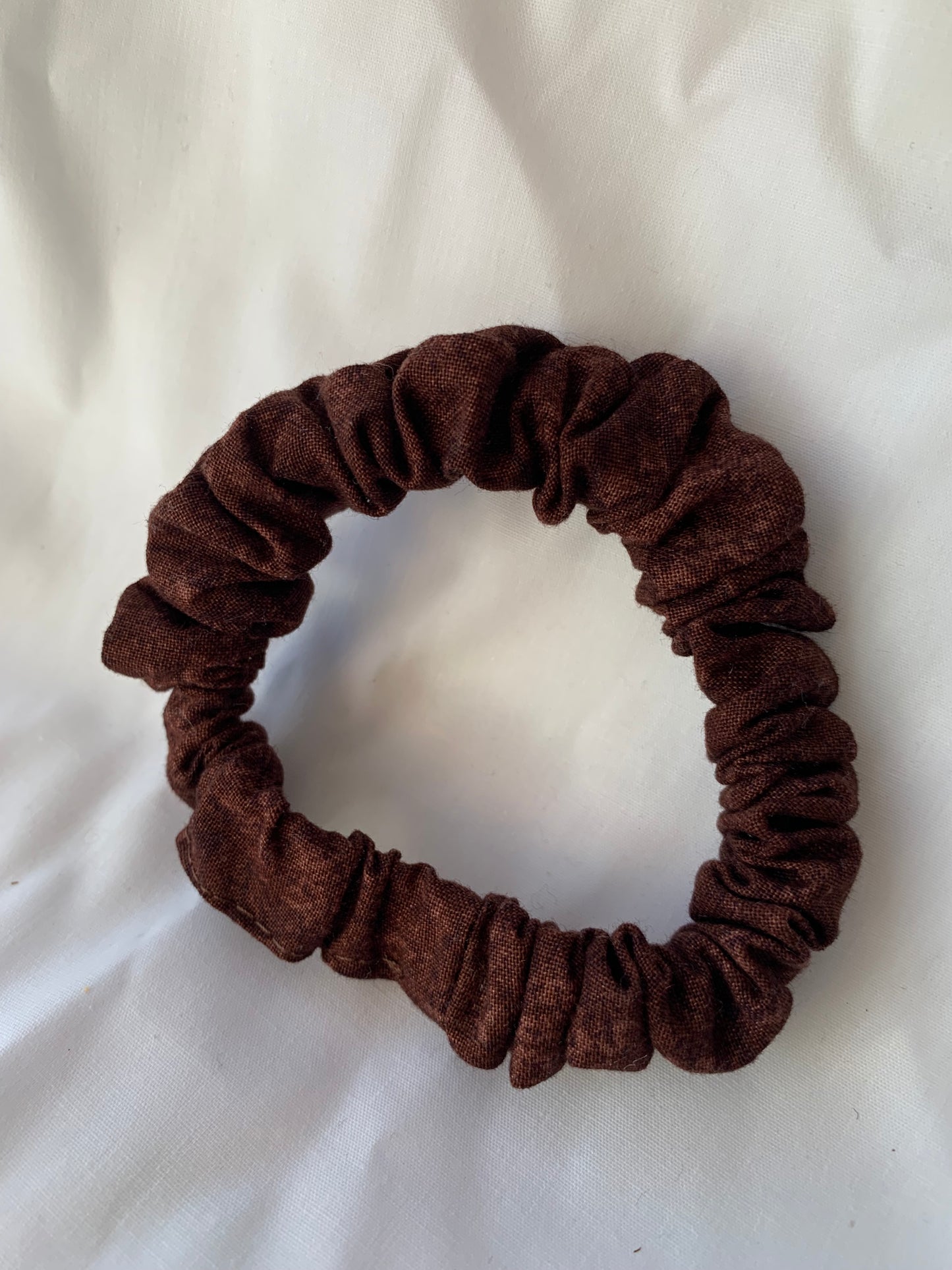 All Brown Mini Scrunchie