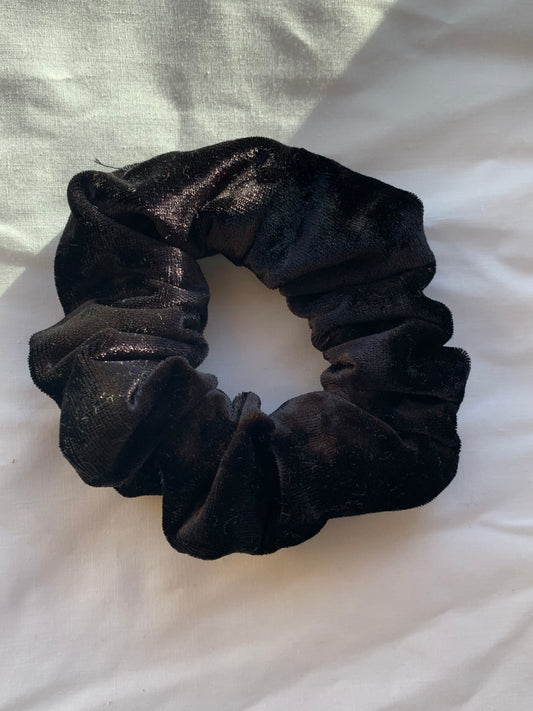 Black Velvet Mini Scrunchie